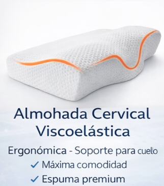 Almohada cervical viscoelástica Cuello