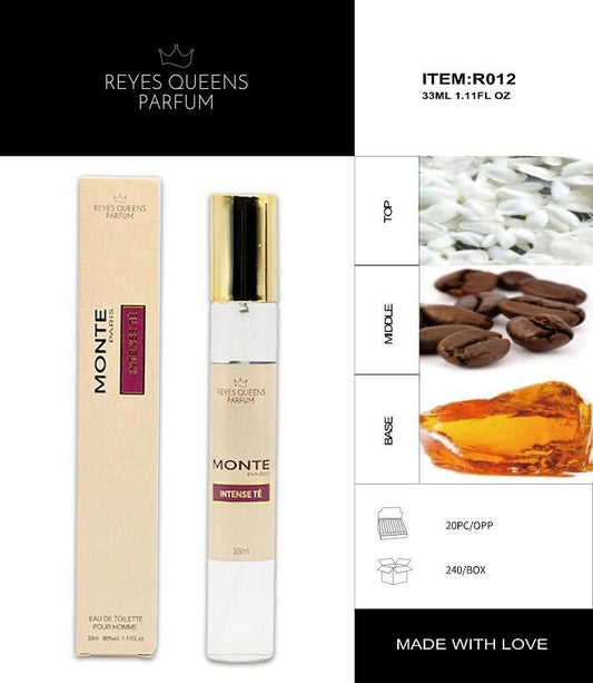 Perfume Eau de Toilette Monte Paris Pour Homme 33ml – Elegancia Masculina en Formato Compacto