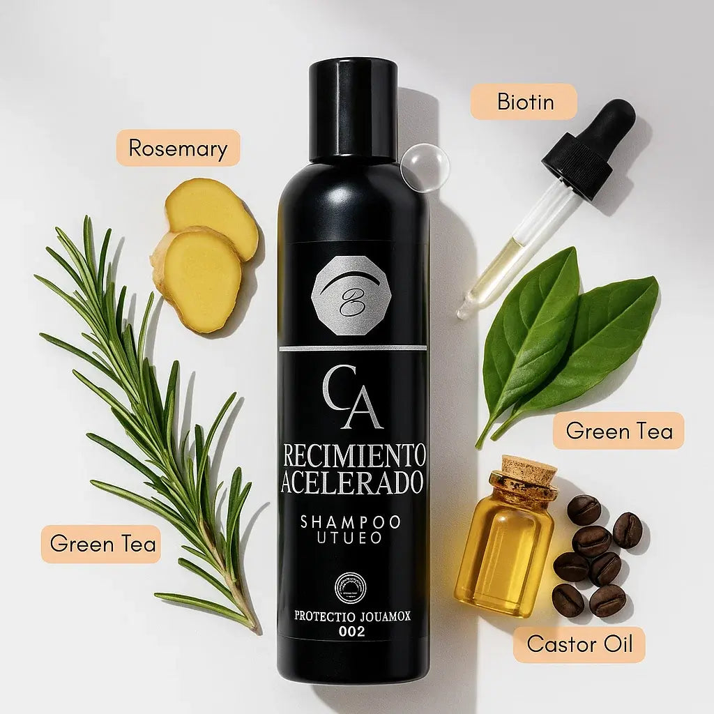 🍃 CHAMPÚ Crecimiento Acelerado – Fuerza y Volumen desde la Raíz