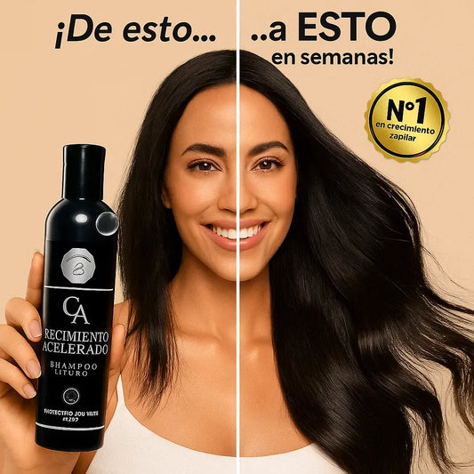 🍃 CHAMPÚ Crecimiento Acelerado – Fuerza y Volumen desde la Raíz